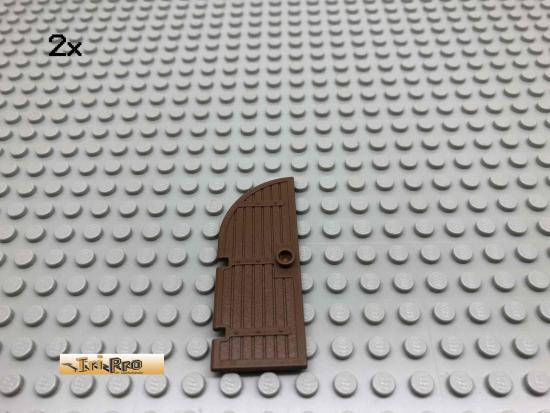 LEGO 2Stk Ritter Castle Holz Tr Klein Brick Braun, Brown 2554 25