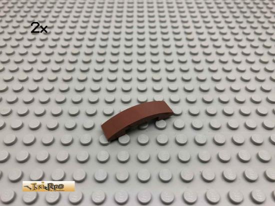 LEGO 2Stk 1x4 Bogen Stein Brick Rotbraun, Reddish Brown 93273 92