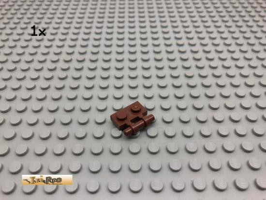 LEGO 1Stk 1x2 Platte mit Griff Brick Rotbraun, Reddish Brown 2540 83