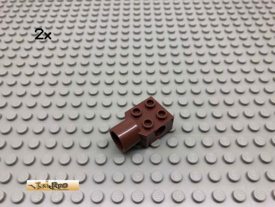 LEGO 2Stk Technik 2x2 Rotationsgelenk Brick Rotbraun, Reddish Brown 48169 73