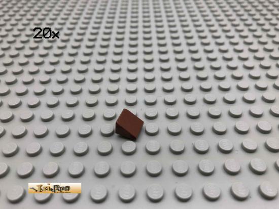 LEGO 20Stk 1x1x 2/3 Dachstein Schrgstein Brick Rotbraun,Reddish Brown 54200 67