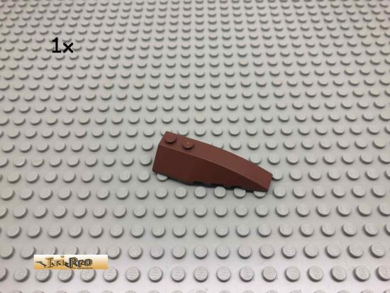 LEGO 1Stk 6x2 Keilstein Keil Kotflgel Brick Rotbraun, Reddish Brown 41747 60