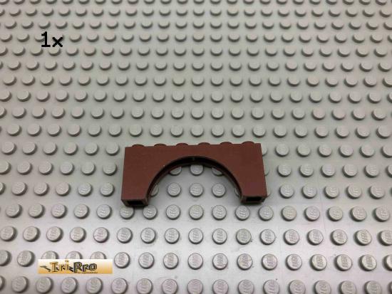 LEGO 1Stk 1x6 Bogen Stein Brcke Brick Rotbraun, Reddish Brown 3307 30