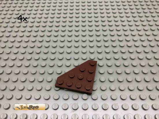 LEGO 4Stk 4x4 Eckplatte Winkelplatte Brick Rotbraun, Reddish Brown 30503 25