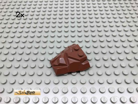 LEGO 2Stk Keile Flgelplatten Brick Rotbraun, Reddish Brown 64867 136