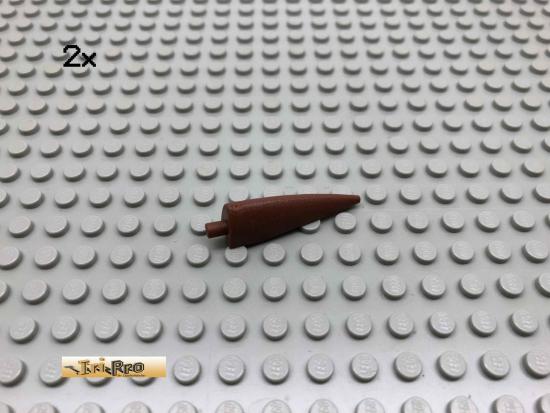 LEGO 2Stk 1x4x1 Kralle Brick Rotbraun, Reddish Brown 11089 18