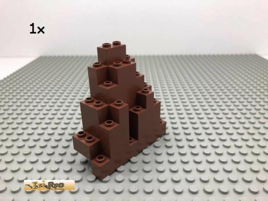 LEGO 1Stk Spitz Fels Ritter Burg Brick Rotbraun, Reddish Brown 6083 2