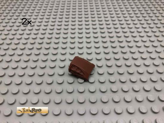 LEGO 2Stk 2x2 Schrgstein Motorhaube Brick Rotbraun, Reddish Brown 44675 187