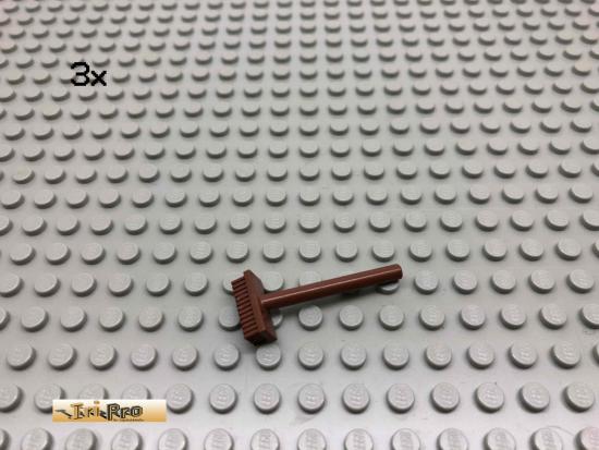 LEGO 3Stk Besen Brick Rotbraun, Reddish Brown 3836 168