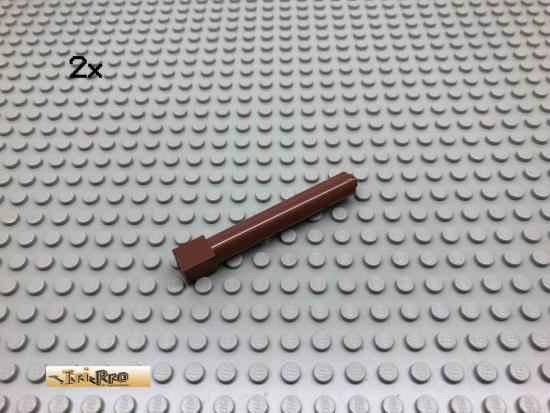 LEGO 2Stk Sule rund Brick Rotbraun, Reddish Brown 43888 145