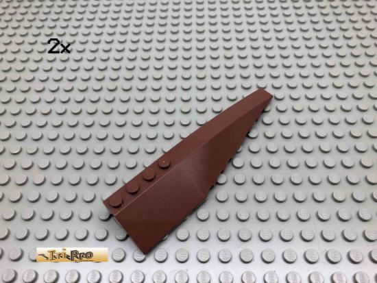 LEGO 2Stk 3x12 Flgelplatte Schrgstein Brick Rotbraun, Reddish Brown 42060 112