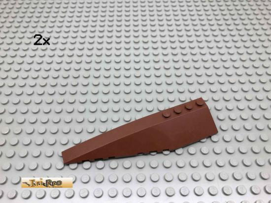 LEGO 2Stk 3x12 Flgelplatte Schrgstein Brick Rotbraun, Reddish Brown 42061 111