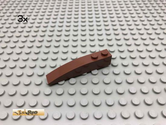 LEGO 3Stk 1x6 Bogenstein Brick Rotbraun, Reddish Brown 42022 104