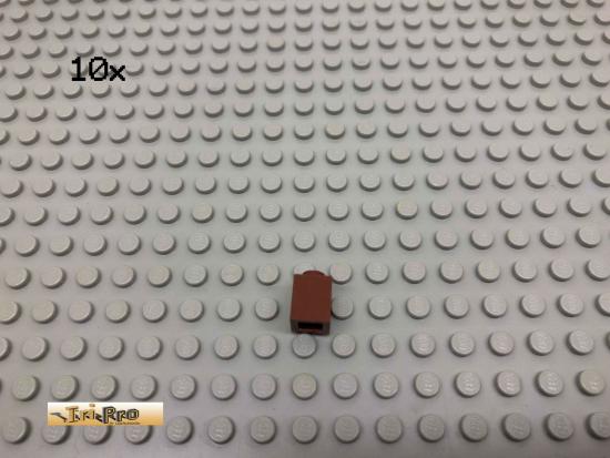 LEGO 10Stk 1x1 Basic Stein Rotbraun, Reddish Brown 3005 208