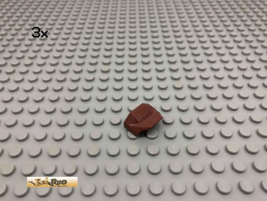 LEGO 3Stk 1x2 Stein Spoiler Brick Rotbraun, Reddish Brown 47458 202