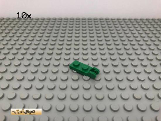 LEGO 10Stk 1x2 Platte Plate Scharnier Rastergelenk Grn, Green 44302 92