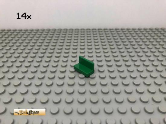 LEGO 14Stk 1x2 Fliese Platte Plate Panel Grn, Green 4865 93