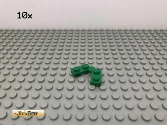 LEGO 10Stk 1x2 Gelenk Scharnier Platte Plate Grn, Green 2429,2430 86