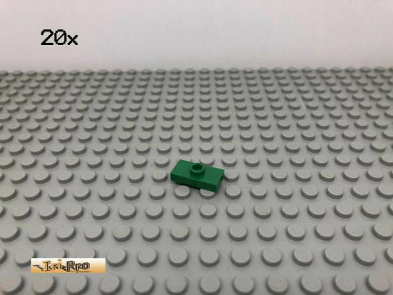 LEGO 20Stk 1x2 Fliese mit 1 Noppe Platte Plate Grn, Green 3794 87