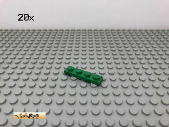 LEGO 20Stk 1x4 Platte Plate Grn, Green 3710 88