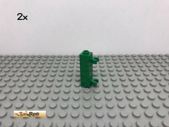 LEGO 2Stk 1x1x3 Stein mit 2 Clips Grn, Green 60583 167