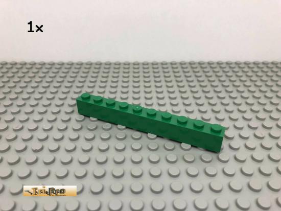 LEGO 1Stk 1x10 Basicstein Grn, Green 6111 177