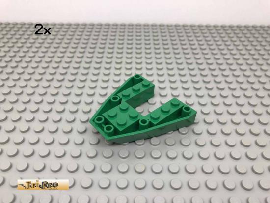 LEGO 2Stk 6x6x1 Rumpf Bug Keil Platte Grn, Green 2626 147