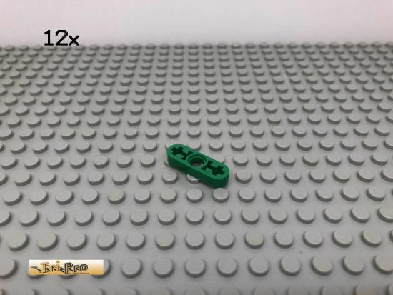 LEGO 12Stk 1x3 Technic Liftarm flach Grn, Green 6632 137