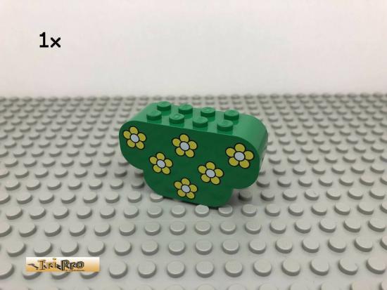 LEGO 1Stk 2x6x3 Blume bedruckt Grn, Green 30075 215