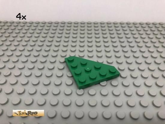 LEGO 4Stk 4x4 Platte Flgel Ecke Grn, Green 30503 204