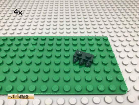 LEGO 4Stk 1x2 Platte 3 Zhne Kralle Dunkelgrn, Dark Green 15208 68