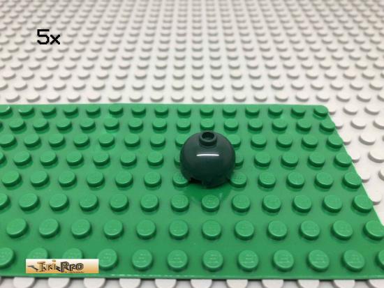 LEGO 5Stk 2x2 Basic Stein Kuppel rund Dunkelgrn, Dark Green 30367 35