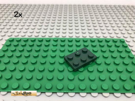 LEGO 2Stk 2x3 Platte Plate Stein Dunkelgrn, Dark Green 3021 27