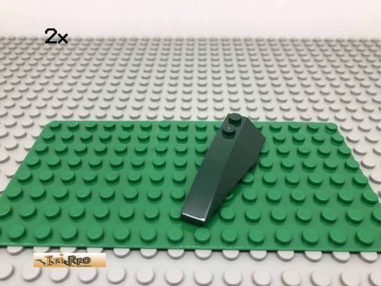 LEGO 2Stk 2x6 Keil Flgel Stein Dunkelgrn, Dark Green 41748 28