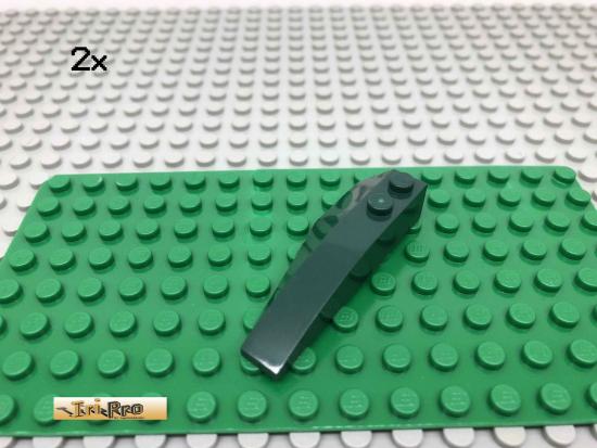 LEGO 2Stk 2x6 Keil Flgel Stein Dunkelgrn, Dark Green 41747 29