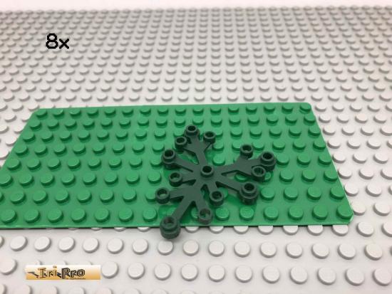 LEGO 8Stk Pflanze Bltter Dunkelgrn,Dark Green 2417 106