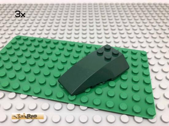 LEGO 3Stk 6x4 Rumpf Keilstein Dunkelgrn, Dark Green 43712 53