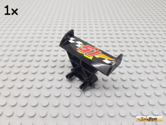 LEGO 1Stk Technic Heckspoiler schwarz bedruckt 30626