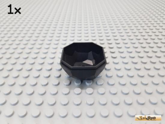 LEGO 1Stk Felsen / Kugel Unterteil schwarz 53934