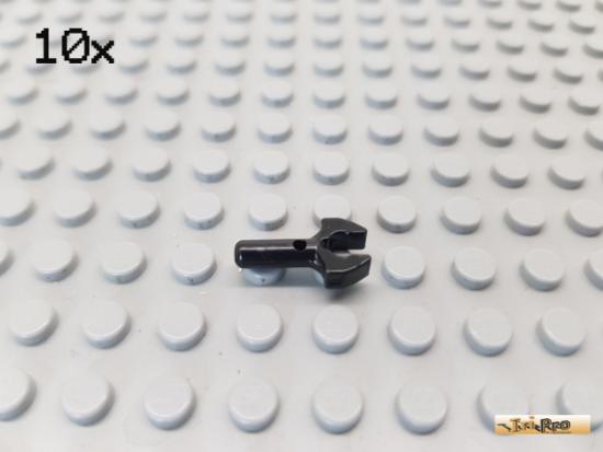 LEGO 10Stk mechanische Hand / Haken / Clip schwarz 48729