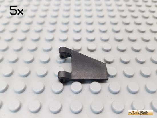 LEGO 5Stk Fahne / Flagge mit 2 Clips 2x2 schwarz 44676