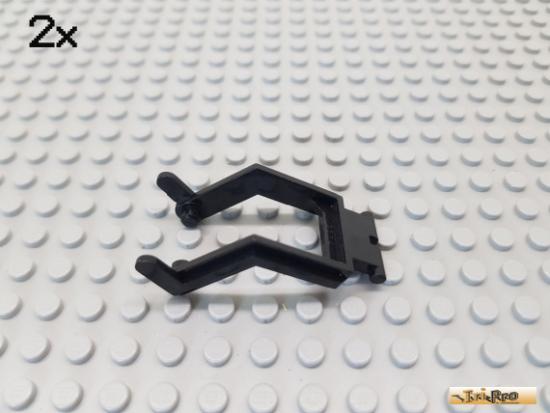 LEGO 2Stk Schaufel Halter / Arm / Bagger schwarz 3314