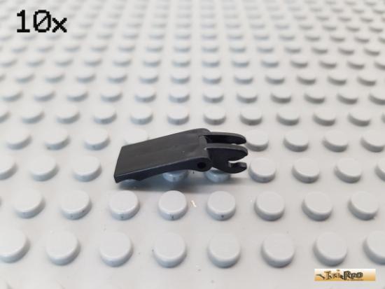 LEGO 10Stk Greifer / Halter / Schaufel 1x2 schwarz 4221