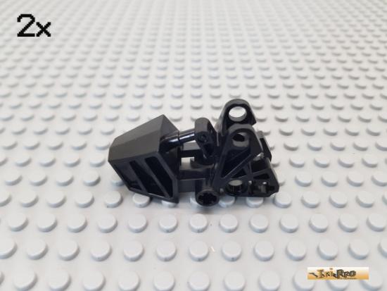 LEGO 2Stk Bionicle Fu 3x6x2 1/3 schwarz 32475