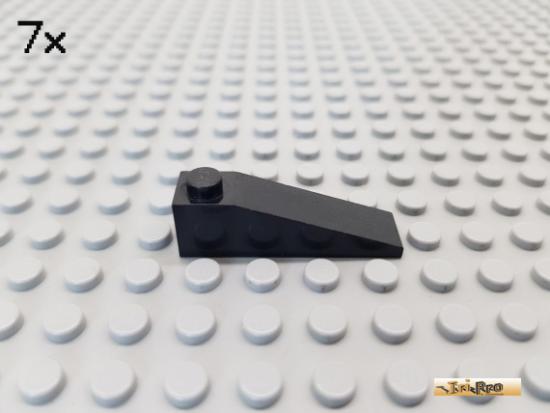 LEGO 7Stk Dachstein / Schrgstein 1x4 schwarz 60477