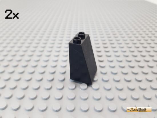 LEGO 2Stk Dachstein / Schrgstein 75 2x2x3 schwarz 3684