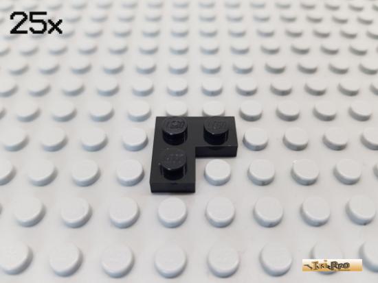 LEGO 25Stk Platte / Ecke 2x2 schwarz 2420