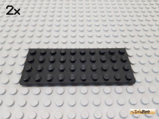 LEGO 2Stk Platte Basic 4x10 schwarz 3030