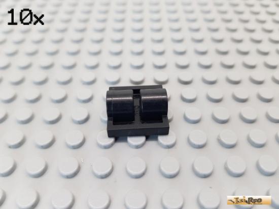 LEGO 10Stk Platte 2x2 / Achsplatte 2 Pinlcher schwarz 2817