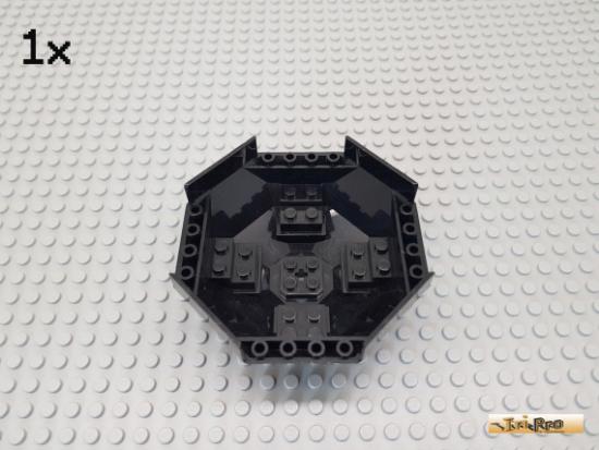 LEGO 1Stk Cockpit octagonal 10x10 schwarz 2618